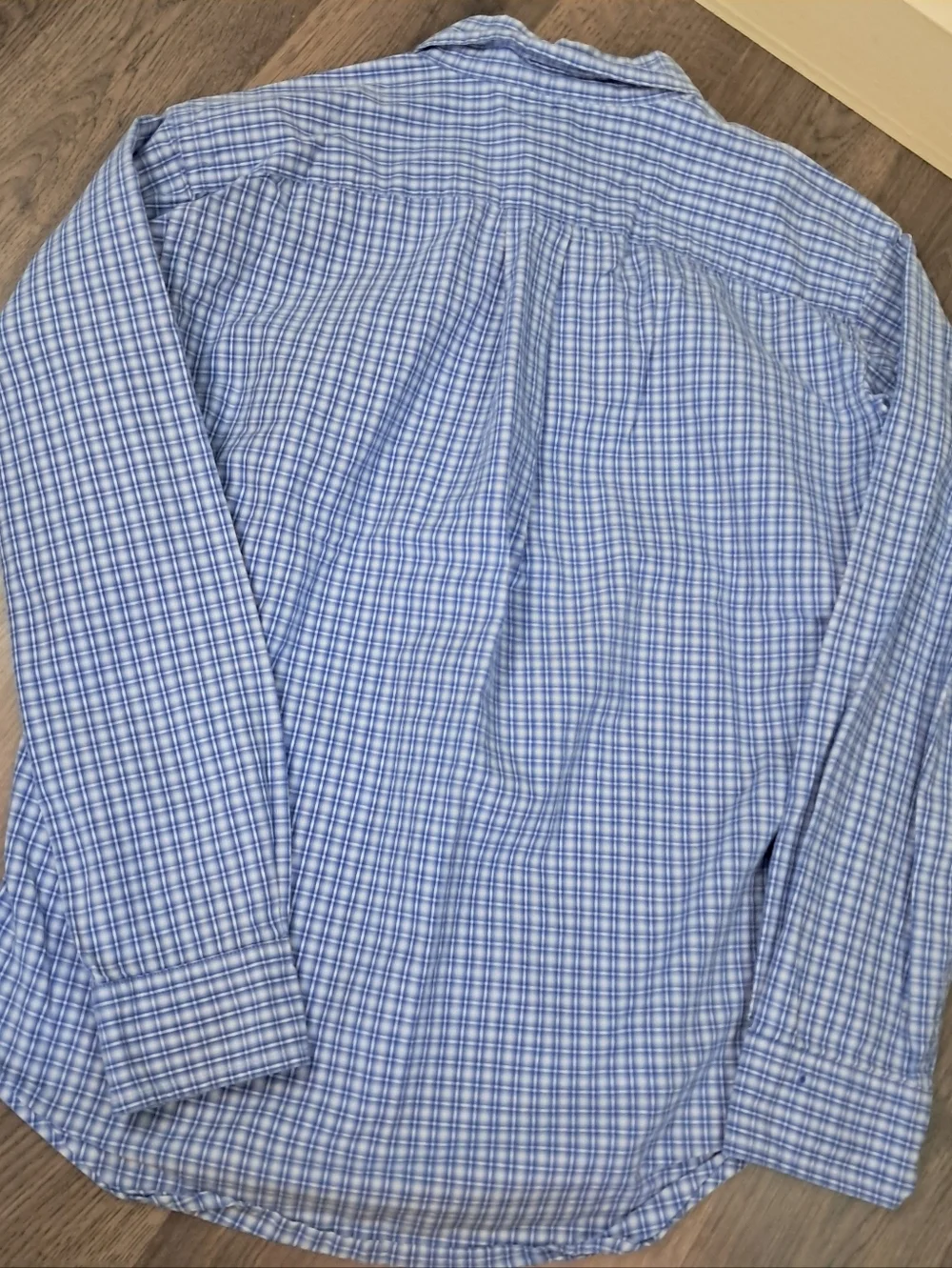 Ralph Lauren Blue Plaid Boy's Size Medium 12/14 Button-Down